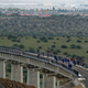 The SGR goes across a corner of Nairobi National Park.